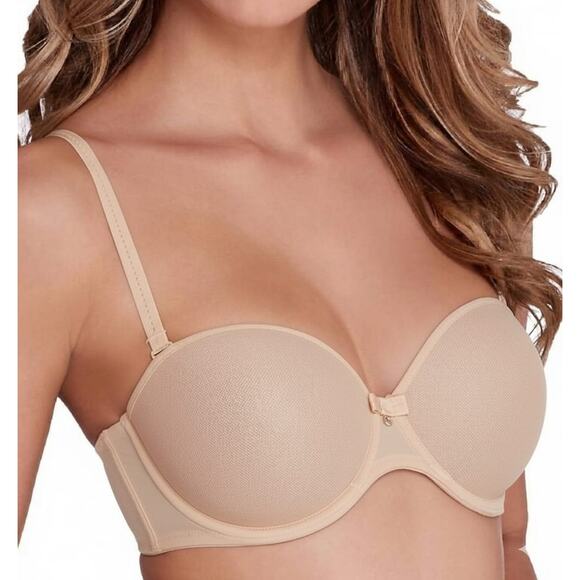 Chantelle Paris Other - Chantelle Silicone-Free Strapless Bra in Beige – Size 34DDD